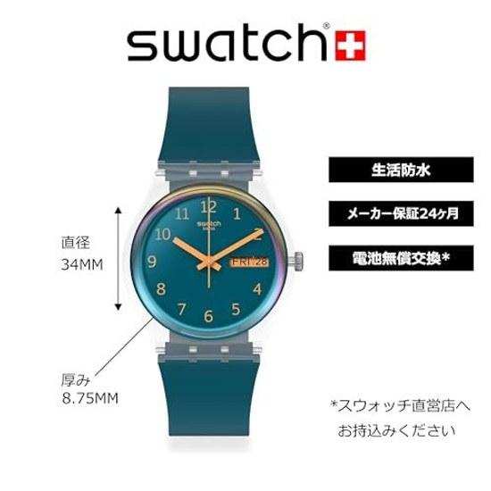 SWATCH wristwatch BLUE AWAY SO28K700