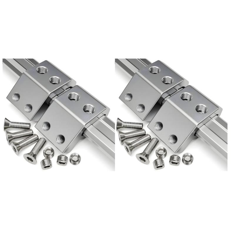 Heavy Duty Rail Brackets Holders Support Clamps with 8mm Threaded Holes for Reliable Mounting of Tool Easy Installation