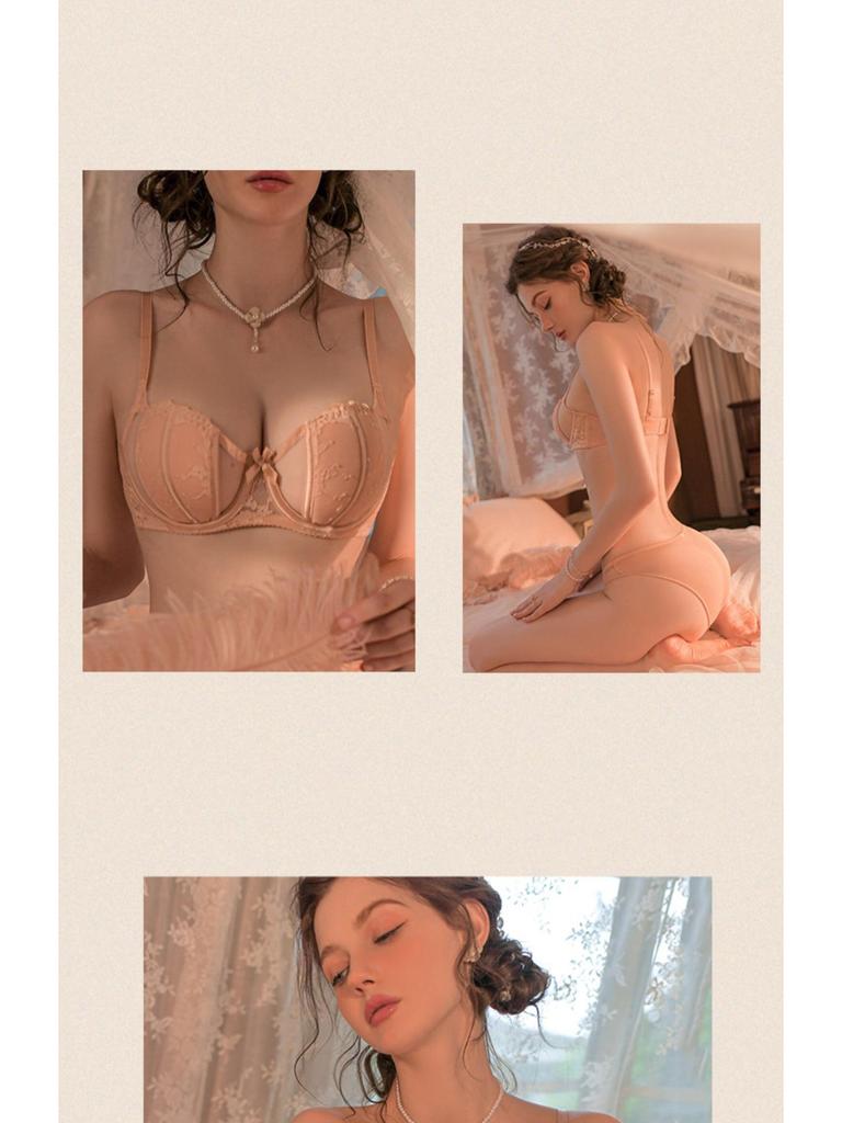 Summer Ultra-Thin Bust Minimizer Push-Up Bra & Panty Set