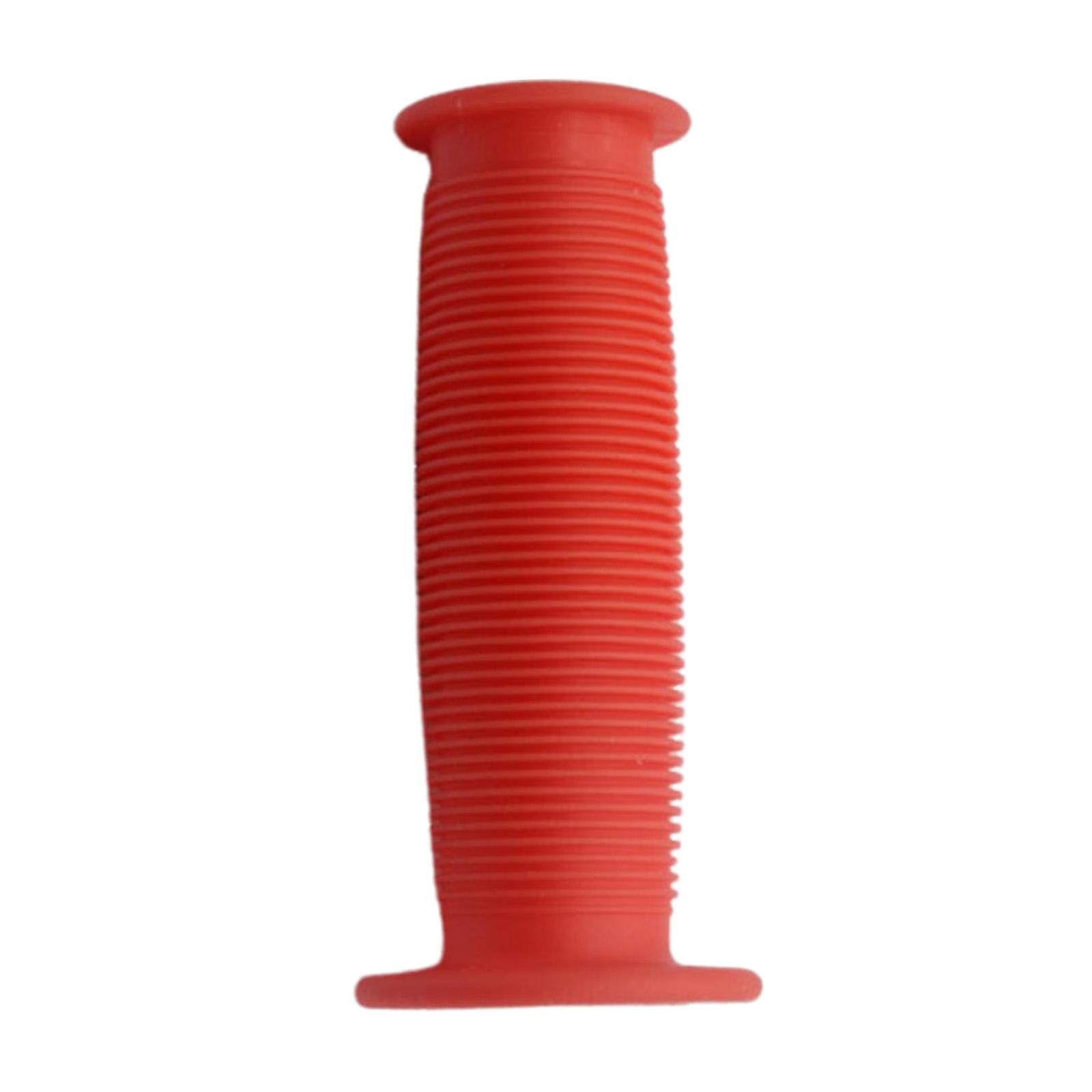 Bike Handlebar Grip Durable Lightweight Wear Resistance Bicycle Handle Grips for Skateboard Bikes Road Bikes Kids Bikes Biking красный