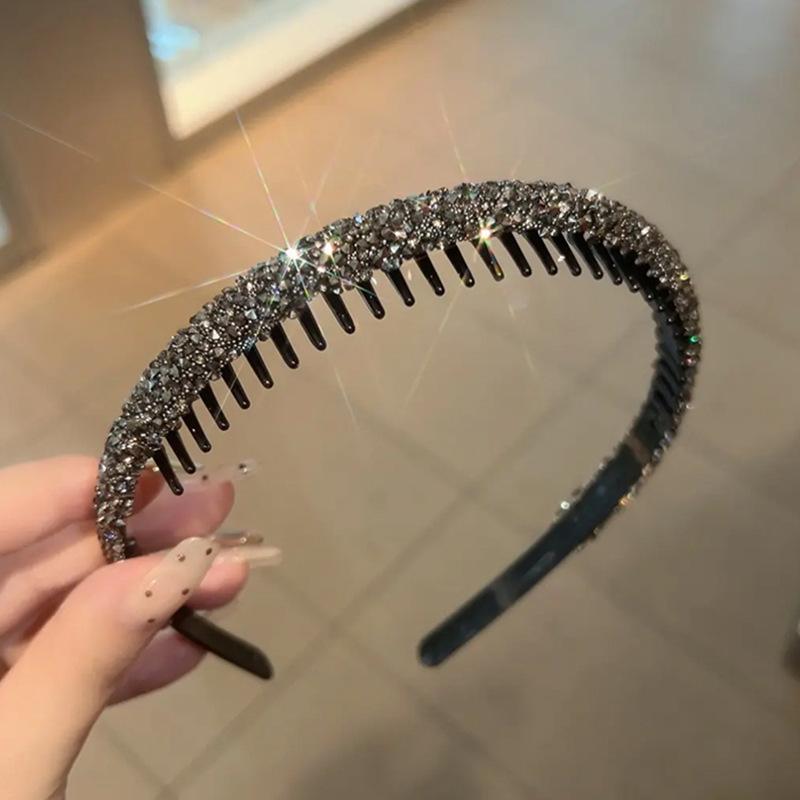 Matte Finish Toothed Headband for Women - Non-Slip Hair Band for Face Wash, Skincare & Crushed Hair Styling, Summer Essential