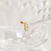 Lunne 14K Twist Line Piercing (14K Gold) (Bar Thickness 1Mm) #Pib04