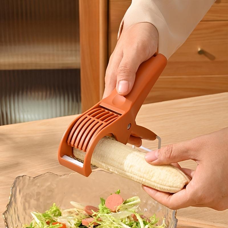 Banana Slicer for Creative Ham Slicing, Fruit Divider Tool for Cutting Bananas, Salad, Vegetables and Carrots, Fruit Platter Tool