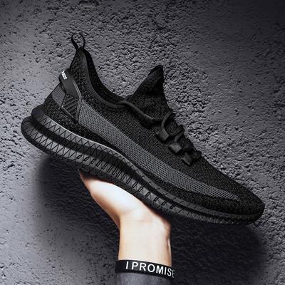 Flyknit pánské boty jarní a letní síťovaná obuv pánská obuv pro volný čas Pánské trendy pánské boty teniska
