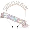 Children's Adult Birthday Headband IR Letter Crown Headband