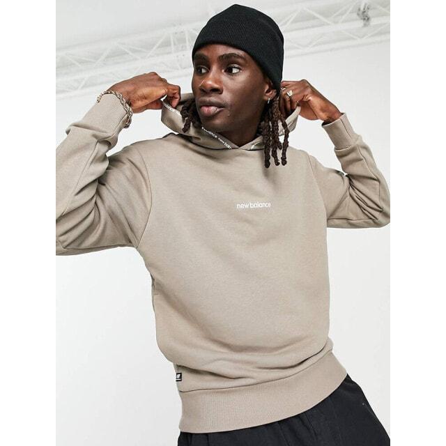 

Худи с логотипом New Balance светло-бежевого цвета