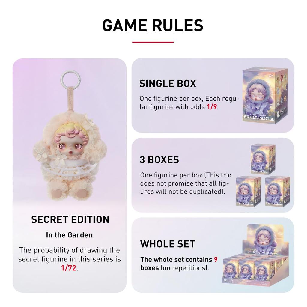 POP MART SKULLPANDA Series Plush Pendant Pop Mart Gachapon Blind Box Figure Plastic Model Premium Toy PVC Soft Vinyl Original Character Birthday Gift