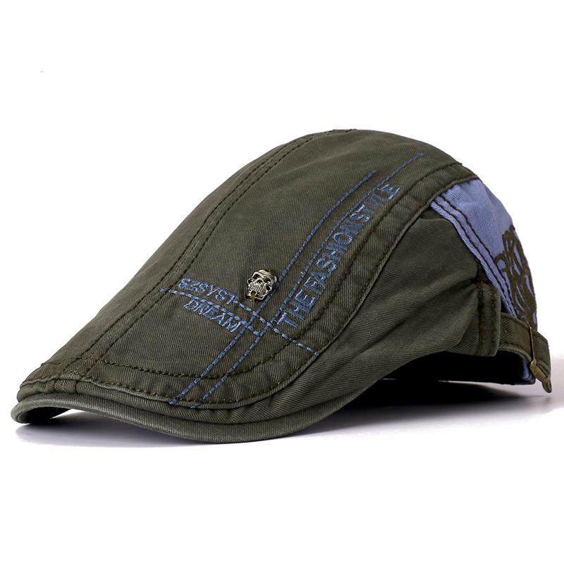 Fresh Latest Brand New Summer Outdoor Flat Hat Sports Cotton Beret Cap Casual Peaked Skull Design Cap For Men And Women