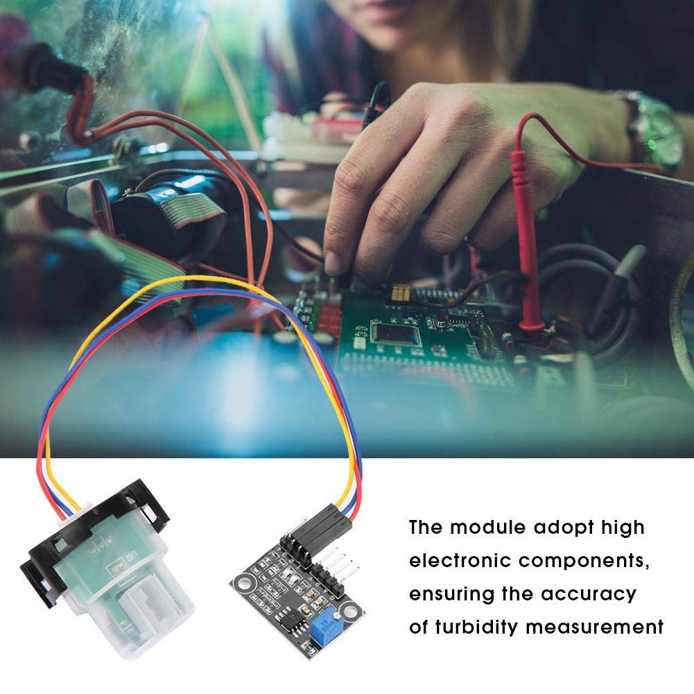 Turbidity Sensor Module, Turbidity Sensor Water Quality Monitoring Sewage Turbidity Value Detection Module TSW-20M for Turbidity Measurement and