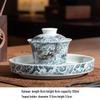 Retro Snow Scene Sancai Gaiwan Teaware Set