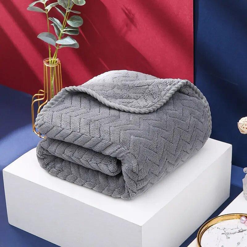 Thickened Towel That Won't Shed Fur, Coral Velvet Quick Drying Hair Towel, Water Absorbing Face Wash Towel