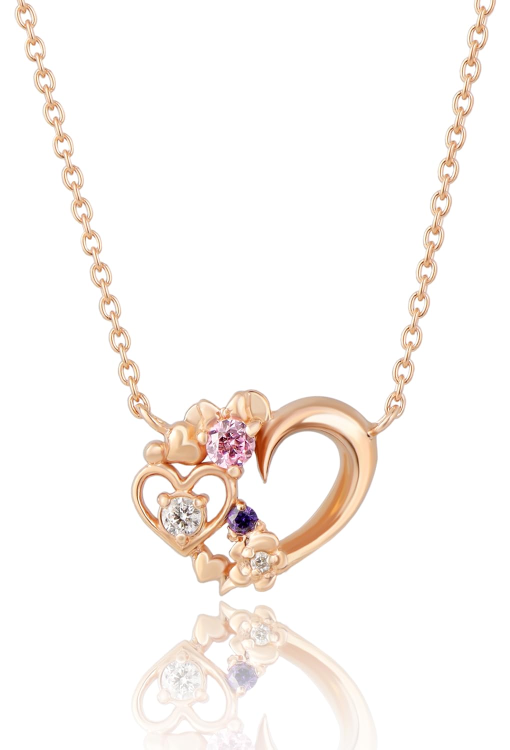 

Gin no Disney Limited Quantity Minnie Necklace Silver 925 Ladies Minnie Mouse Official Disney Goods Heart Silhouette [Shinjuku Kura]