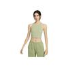 Nike Yoga Dri-Fit Luxe Logo Print Short Sports Tank Top Women Tops Matcha-Green DQ6033-386