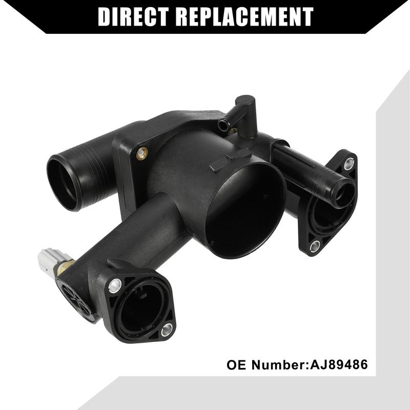 X Autohaux No.AJ89486 Engine Coolant Thermostat Housing Assembly for Jaguar XK8 2003-2006