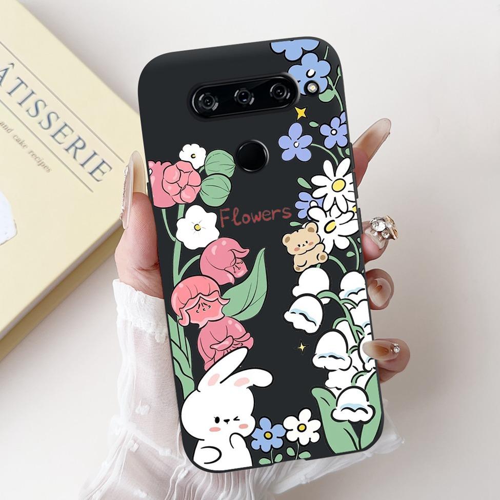 For LG V40 V50 ThinQ Case V50S ThinQ Cute Cartoon Cat Luxury Cool Shockproof Silicone Back Cover For LG V50S ThinQ 5G Phone Case