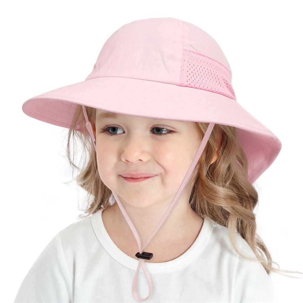 Beach Hat Breathable Large Brim Beach Play Hat Kids Sun Hat with Neck Flap Sun Protection Hat