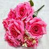 Artificial Flowers Home Wedding Decoration Mei Kai 7 Head Large Horn Rose