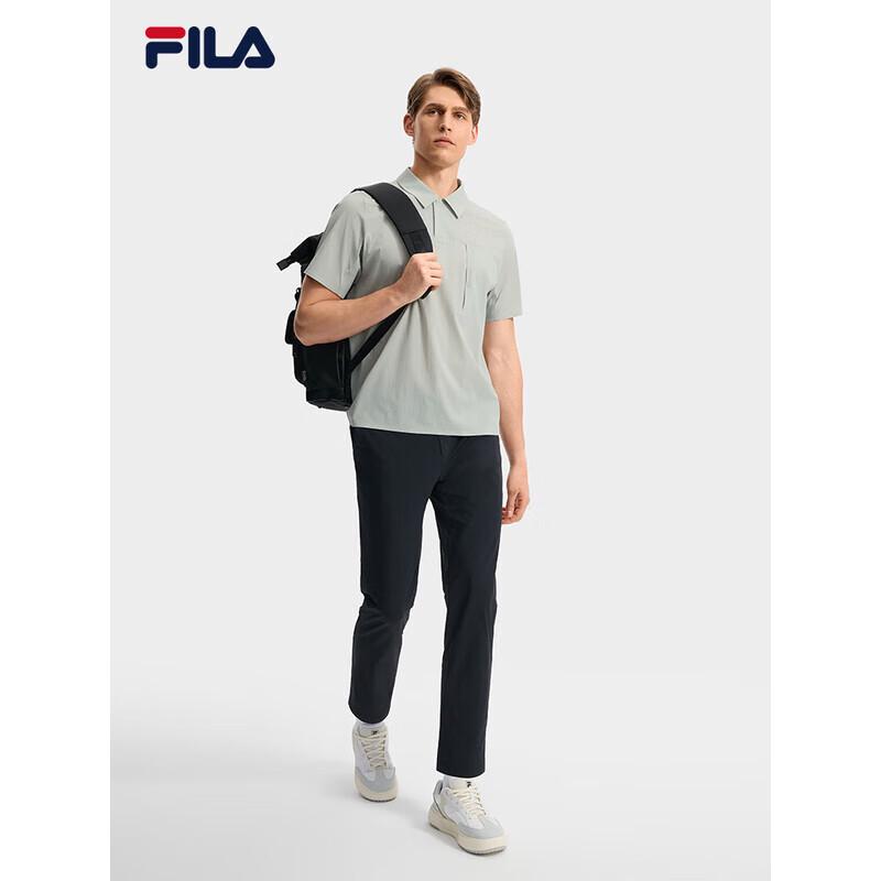 FILA Men s Woven Cool Dry Short-Sleeve Polo Shirt XL