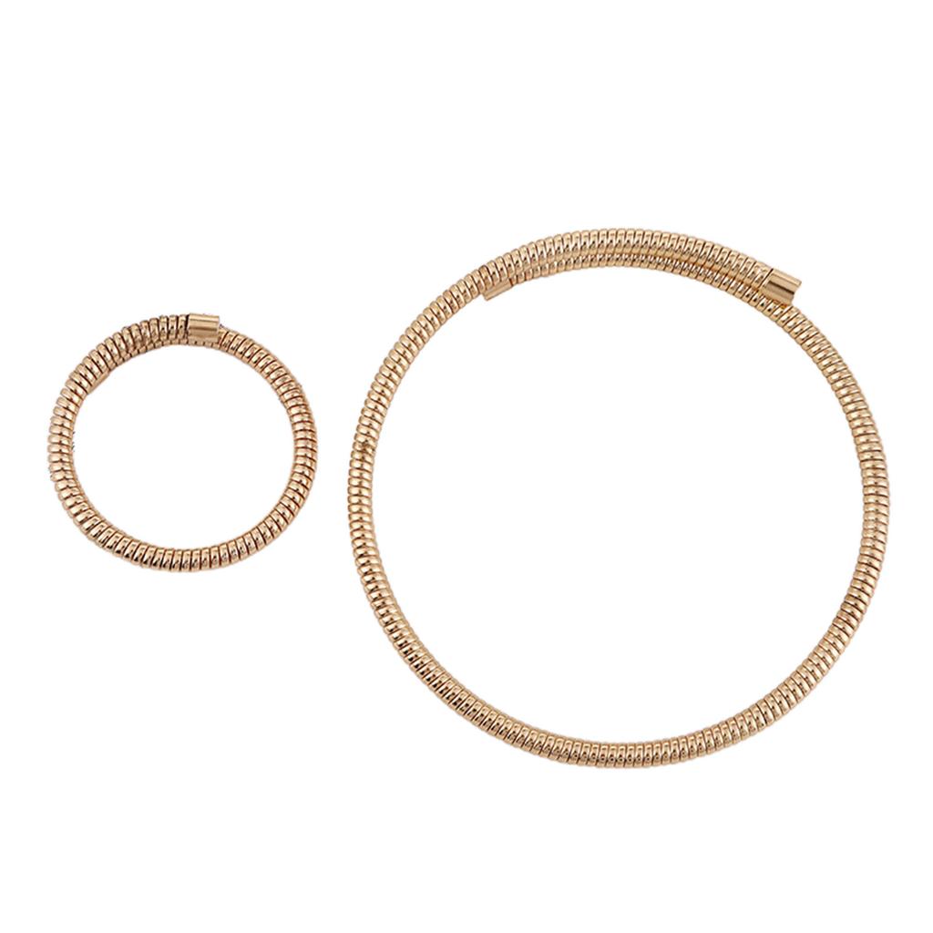 2-teiliges stapelbares mehrschichtiges Armband, stilvoller elastischer Schmuck, wasserdichte Halskette, elastische Armreifen für Modeliebhaber