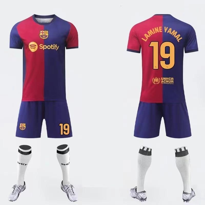 Barcelona Yamal Kids Football Jersey 2024/2025, Polyester, Red and Blue