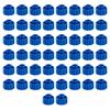 13.1X10.3Mm Plastic Glues Stopper Plugs For Adhesive Applicator Syringes And Dispensing Tool In Bright Blue Color 50 Pack
