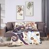 Cartoon Anime Nekopara Blankets  Flannel Funny Warm Throw Blankets for Bedspread Textile Decor