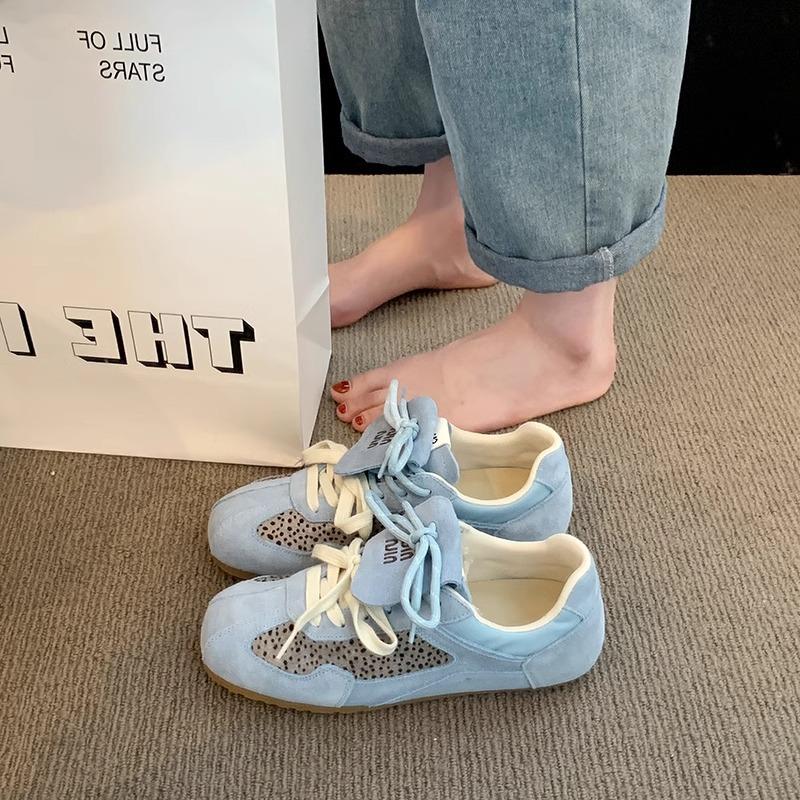Flat baseplate shoes women's 2025 new autumn new Forrest Gump shoes versatile casual sports shoes leopard print German training shoes