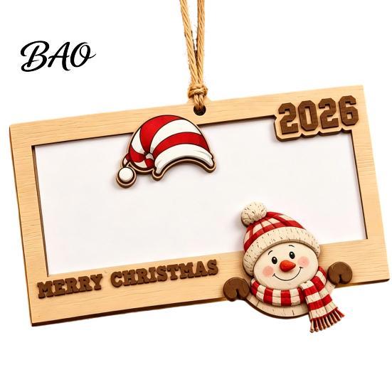 Wooden Christmas Tree Decor Money Holders for Cash, Holiday Cash Gift Unique Tag Holder Hanging Ornaments Xmas Tree, Home Party Supplies Favor Pendant