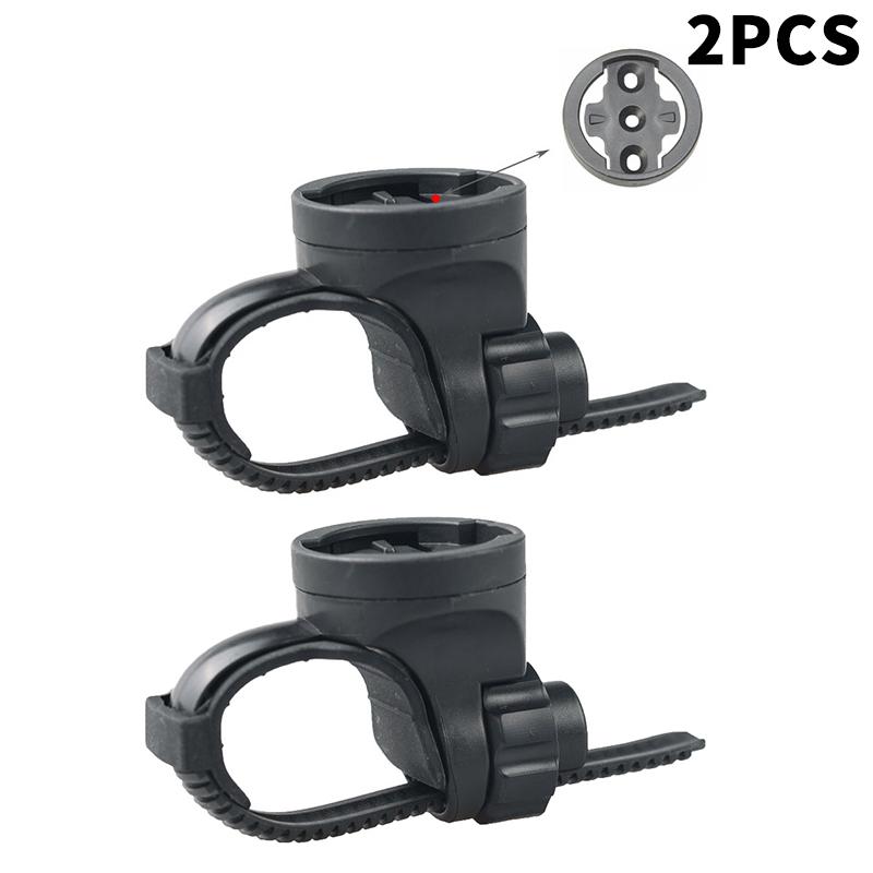 Handlebar Computer Mount with Secure Front Light Bracket for Bicycle GPS and Camera Holder Sturdy Support for Night Rides