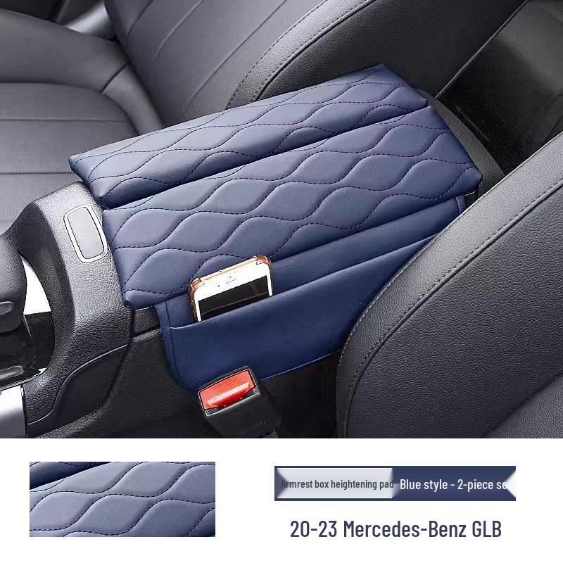 Mercedes Armrest Box Protective Pad Cover for E300, LC2600L, and GLC300L Decoration.