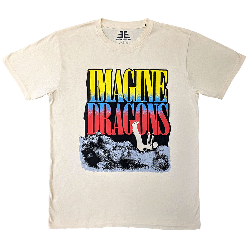 Imagine Dragons TShirt Falling Clouds Natural OFFICIAL NEW XL