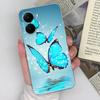 New Case For Xaimo 14T 15 Poco X7 X6 X5 X4 X3 M5 M6 M7 F4 Pro Plus Pretty Butterfly Flower Pattern Clear Silicone Protective Covers For Xiaomi Housing