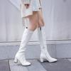 Long boots women's 2026 autumn and winter new boots women's middle heel women's boots patent leather high boots women's boots