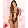 20 Mesh One-piece, Open-placket Sexy, Perspective Mesh Strap One-piece Erotic Underwear