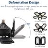 3-10 Panel Deformable LED Garage Light,industrial Lighting Led Ceiling Garage Lamp 8000LM E26/E27 6500K USA Warehouse Shop Light