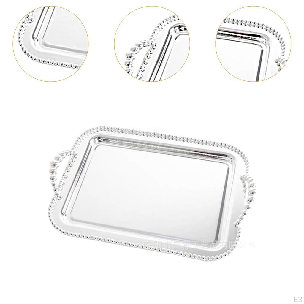 Art Serving Tray Decorative Dessert Elegant Vanity Food for Party Eating