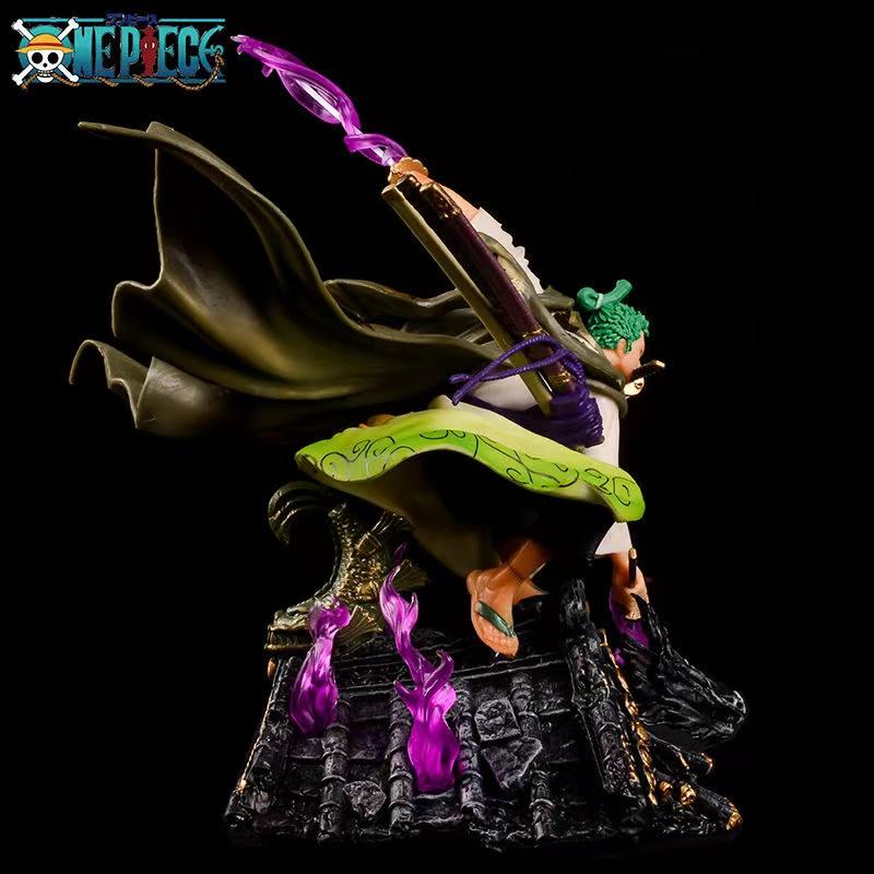 High Quality Anime Figure Katana Zoro 20cm Anime One Piece Roronoa Zoro Action Figures Pvc Collectible Model Toys For Children