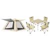 Lightweight Camping Tent & 4-Chair Picnic Table Set