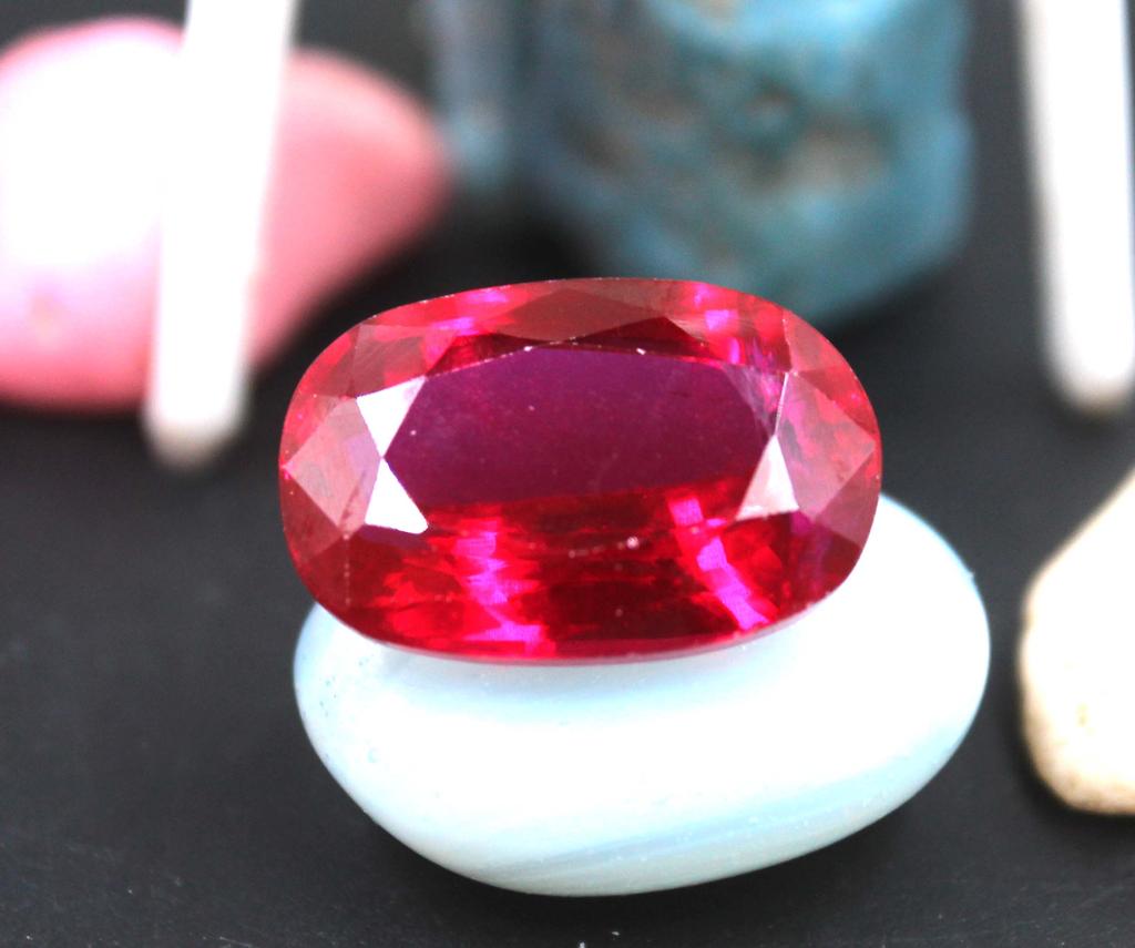 20.90 Carat New Year's Day Certified Red Ruby Burma Oval Shape Loose Gemstone SN272