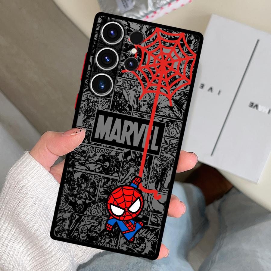 Marvel Süßes Spiderman Hülle Handyhülle für Samsung Galaxy S26 S20 S22 S24 Plus S21 S23 FE S25 Ultra Note 20 10+