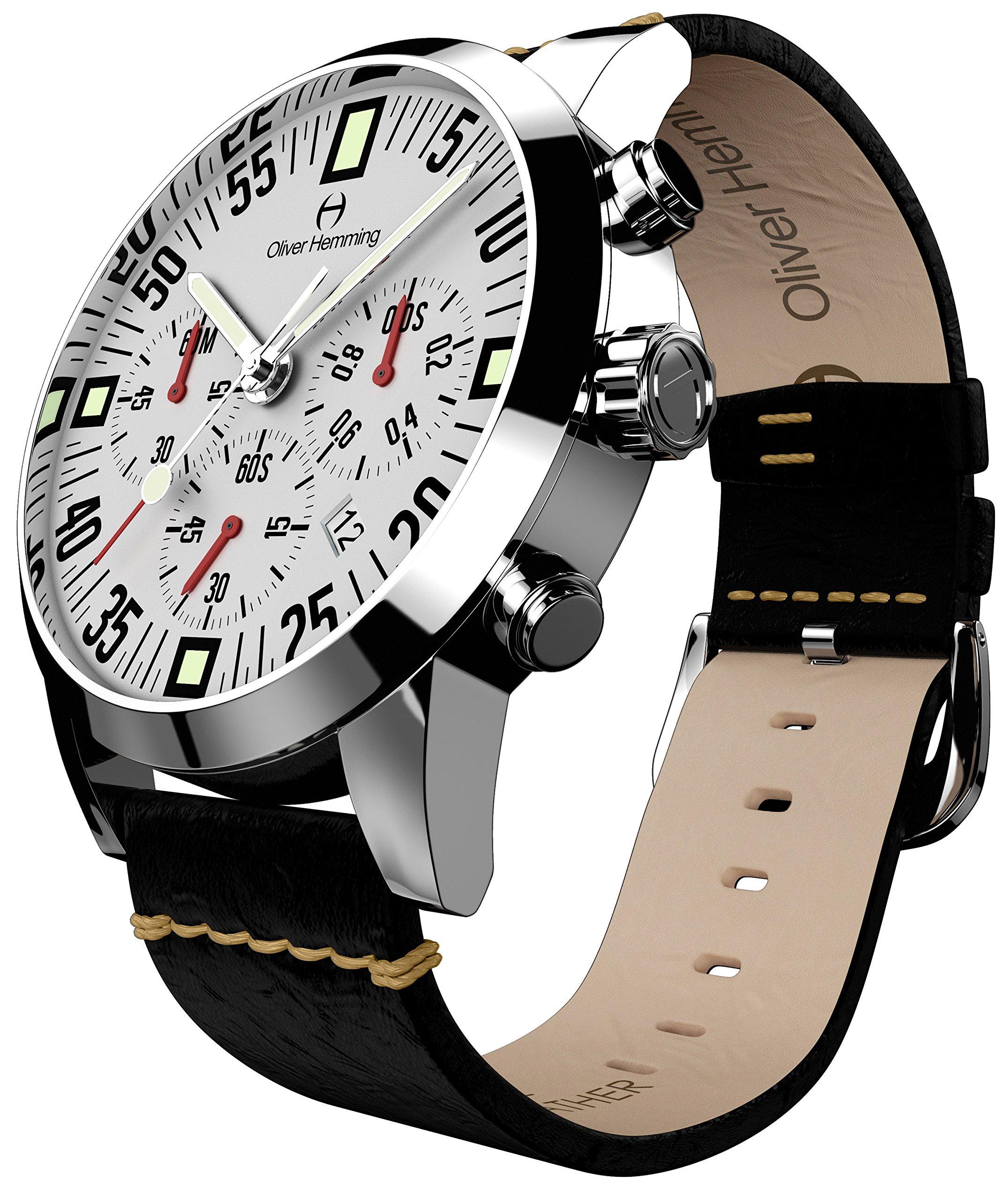 

Oliver Hemming Watch British Brand Japanese Quartz Chronograph WTC17S80WVB 44.5mm [Item]