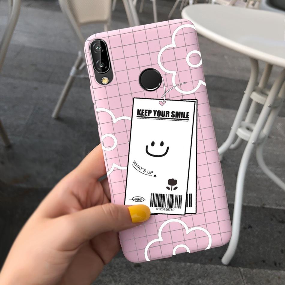 For Huawei P20 Lite Case Nova 3e ANE-LX1 ANE-LX2 Cute Cartoon Candy Color Silicone Phone Cases For Huawei P20lite Soft TPU Cover
