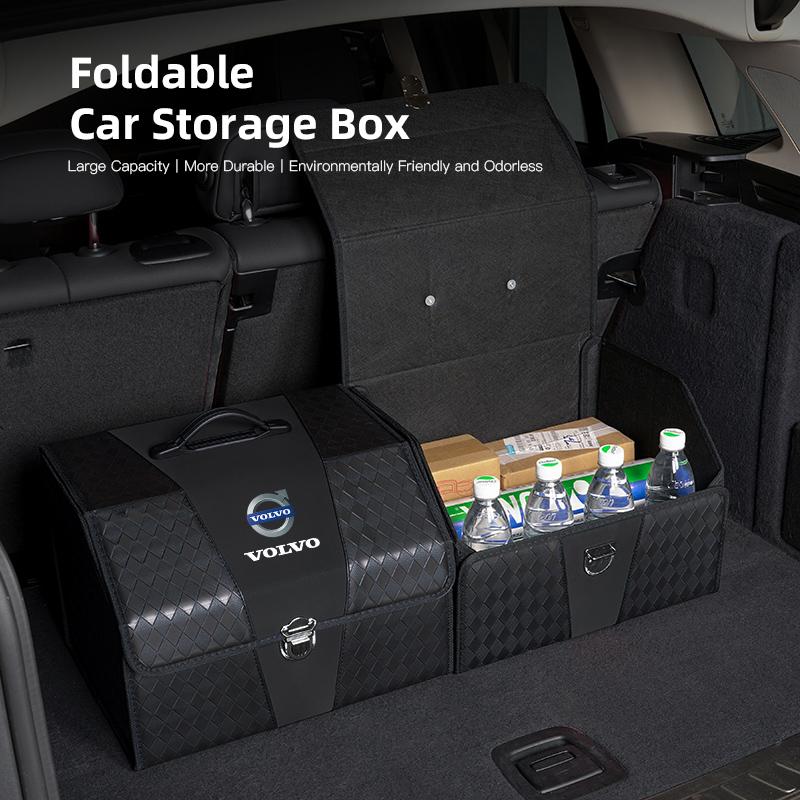 Auto-Aufbewahrungstasche Kofferraum-Organizer-Box Aufräumzubehör Für Volvo XC90 V90 V60 XC60 V40 EC40 EX40 S80 S60 S90 C40 XC40 V70 XC70