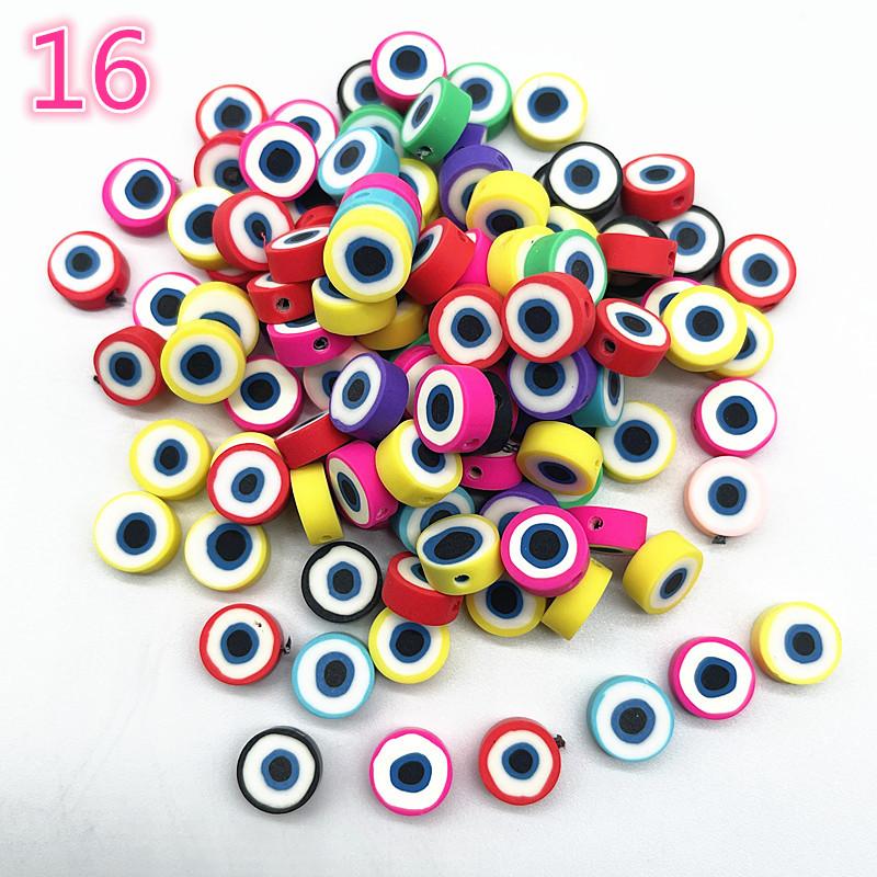 30pcs 10mm Heart Shape Fruit Beads Polymer Clay Beads Spacer Loose Beads for Jewelry Making DIY Bracelet Earring