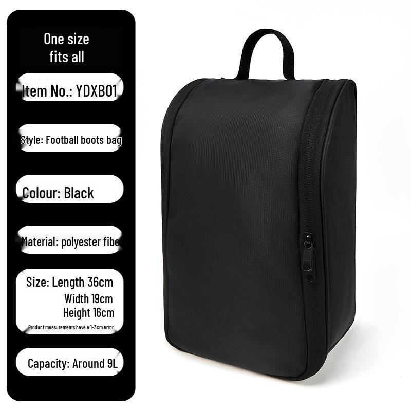

Cross-Border Portable Shoe Bag for Sports: Ideal for Football, Basketball, Fitness, and Travel. One size чёрный