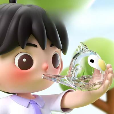 Waterbird Whistle Children's Oral Muscle Pronunciation Training Can Be Filled with Water. Adding Water Will Make The Whistle Toy