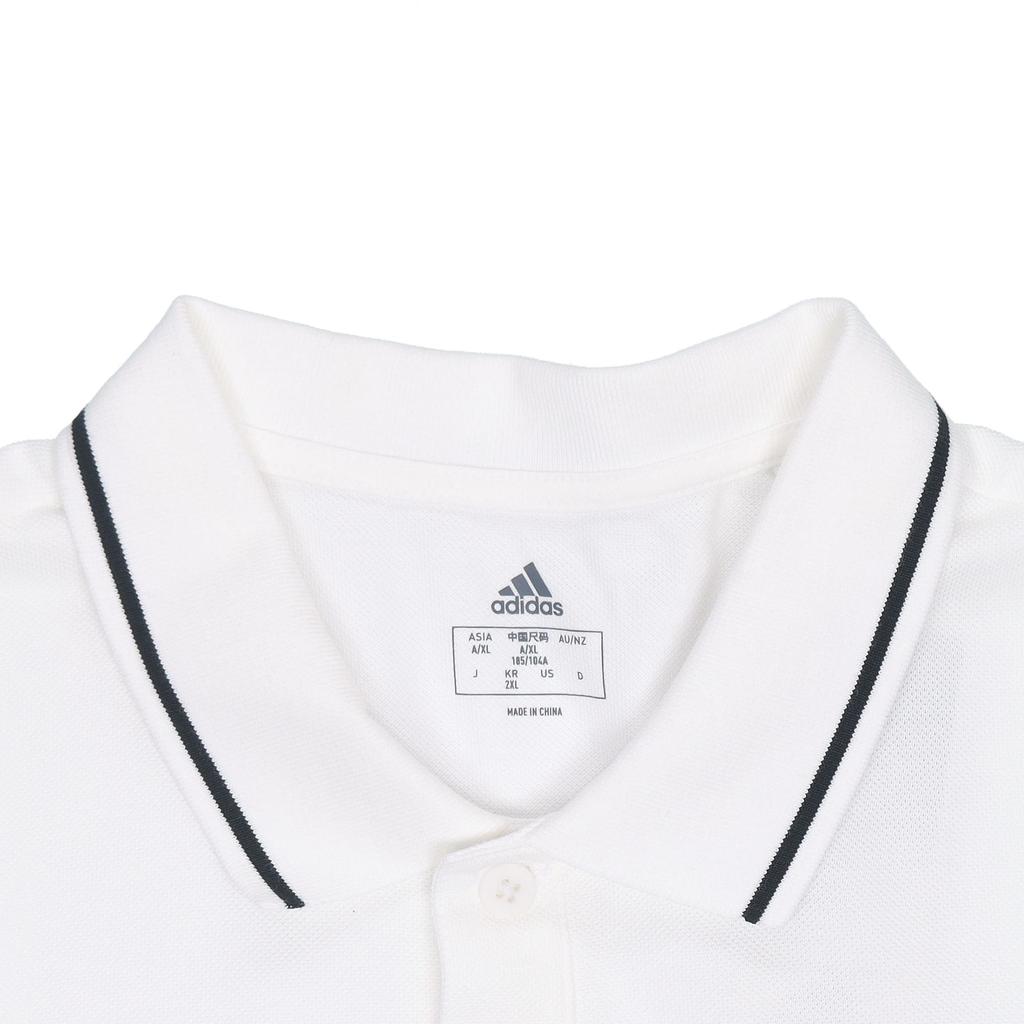 adidas Polo Shirts Men's White Polo Collar Moderate Straight Fit GK9221