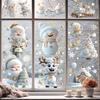 Christmas Decoration Glass Window Ornaments Static Cling New Year Event Festival Scene Setup Window Glass Stickers