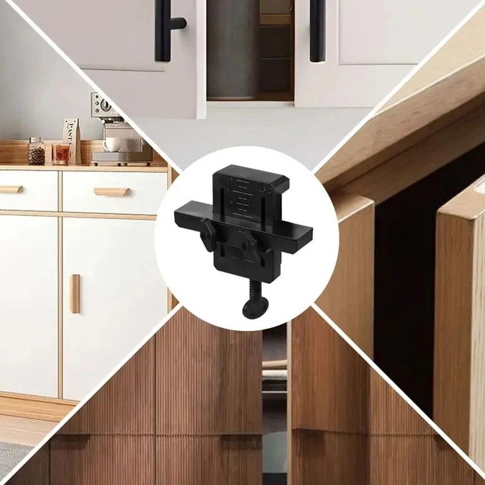 Adjustable Cabinet Door Mounting Jig Plastic Mini Cabinet Door Mount Locator Professional Multipurpose