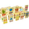 Wooden Domino with Pictures Blocks Dice 100 Pcs Educational